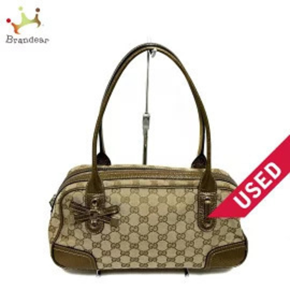 Gucci Princy Handbag Beige Cream x Gold Jacquard Leather